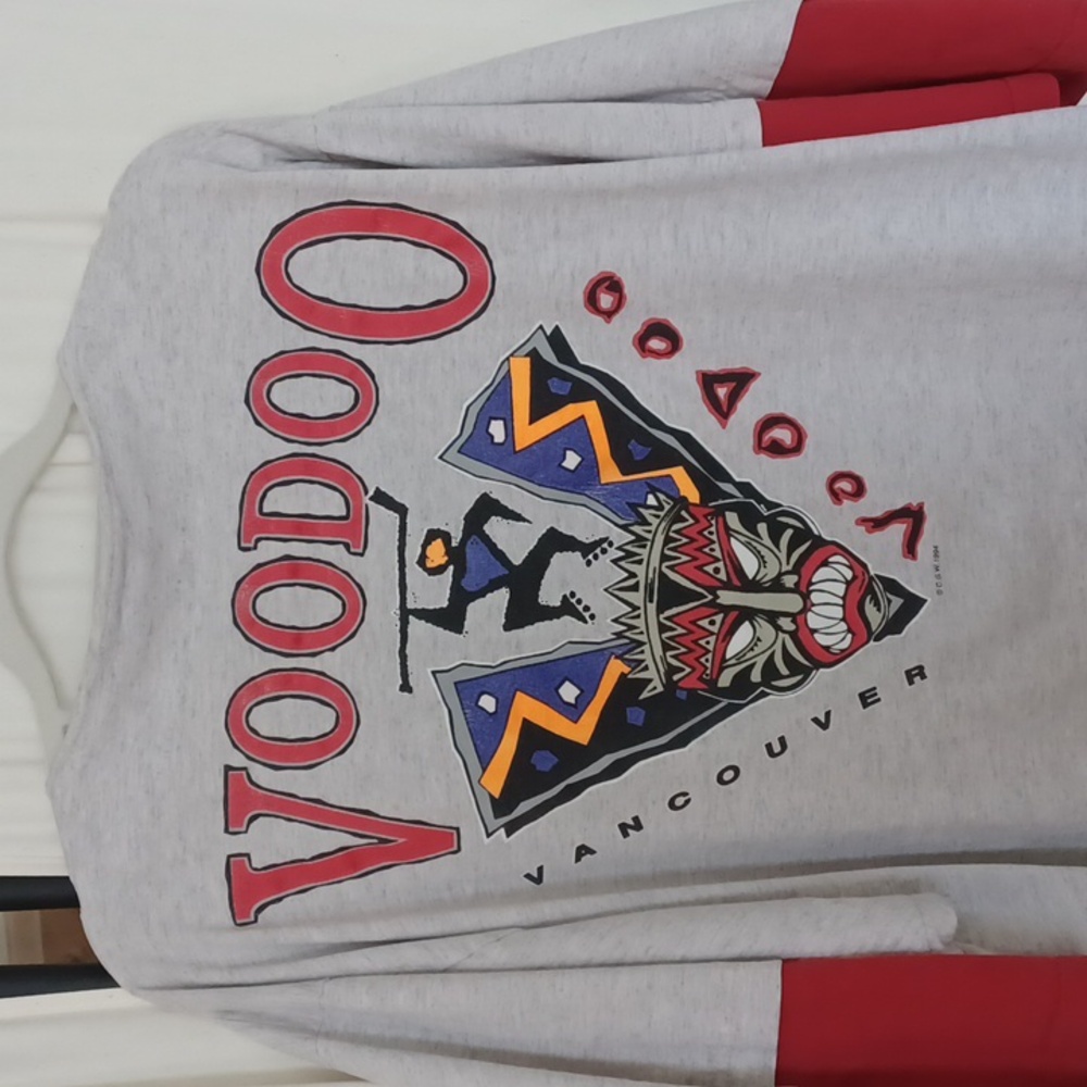 Vintage Vancouver Voodoo Button-Front Shirt - Size Large  (RARE)